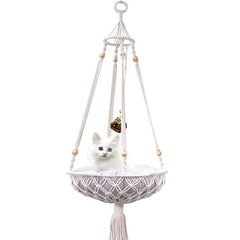 Bohemia Cat Hammock Wall Cat Nest Handwoven Cat Window Perch