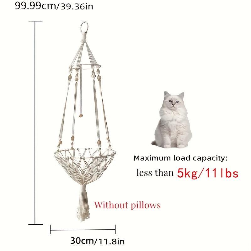 Bohemia Cat Hammock Wall Cat Nest Handwoven Cat Window Perch