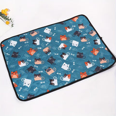 Non Slip Cat Bed with Cat Pattern - Comfortable Sleeping Pad