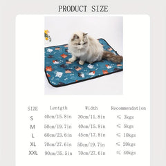 Non Slip Cat Bed with Cat Pattern - Comfortable Sleeping Pad