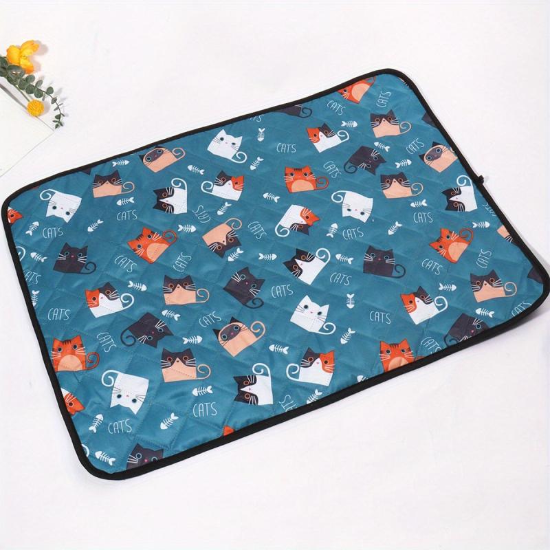 Non Slip Cat Bed with Cat Pattern - Comfortable Sleeping Pad