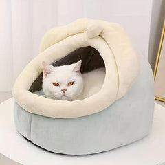 Cozy Cat Villa House with Detachable Cushion and Enclosed Tent