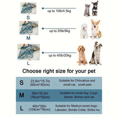 Coral Fleece Pet Blanket with Paw Pattern for Dogs and Cats