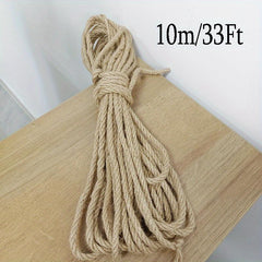 164ft Cat Scratching Rope 6mm Jute Natural Sisal Hemp for Indoor Cats