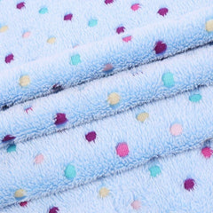 Soft Washable Dot Pattern Pets Blanket Cozy Comfortable
