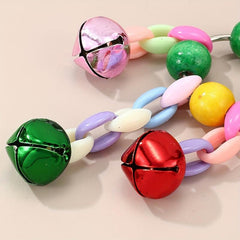 Colorful Bird Bell Toy for Parrot Cage Hanging Accessory