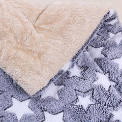 Gray Love Pattern Double Layer Pet Mat