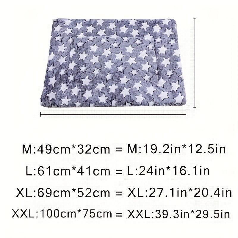 Gray Love Pattern Double Layer Pet Mat