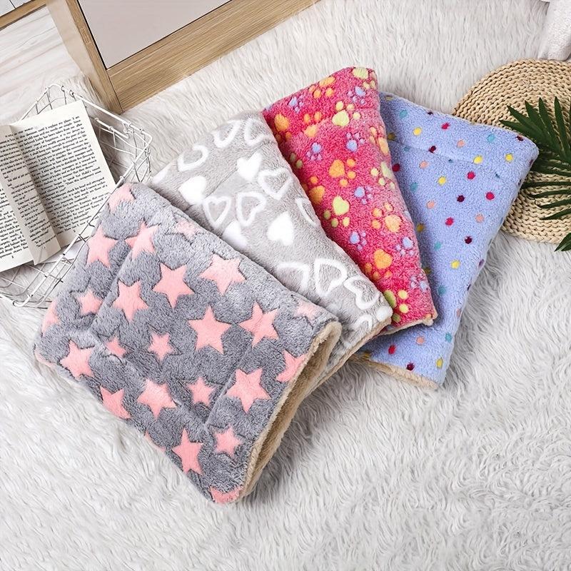 Cartoon Dog Paw Pattern Double Layer Pet Mat