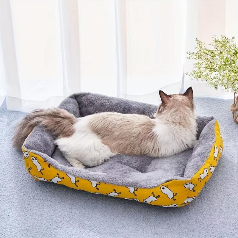 Cat Bed Square Pet Mat Winter Warm Cat Mat