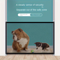 Pet Dog Gate Mesh Dog Fence Foldable Breathable Net Dog Fence