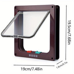 Pet Door Two way Entrance And Exit Hole Household Pet Small Door Acrylic Board