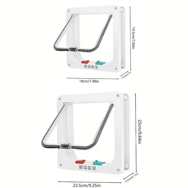 Pet Door Two way Entrance And Exit Hole Household Pet Small Door Acrylic Board