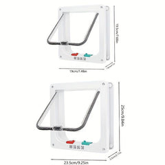 Pet Door Two way Entrance And Exit Hole Household Pet Small Door Acrylic Board