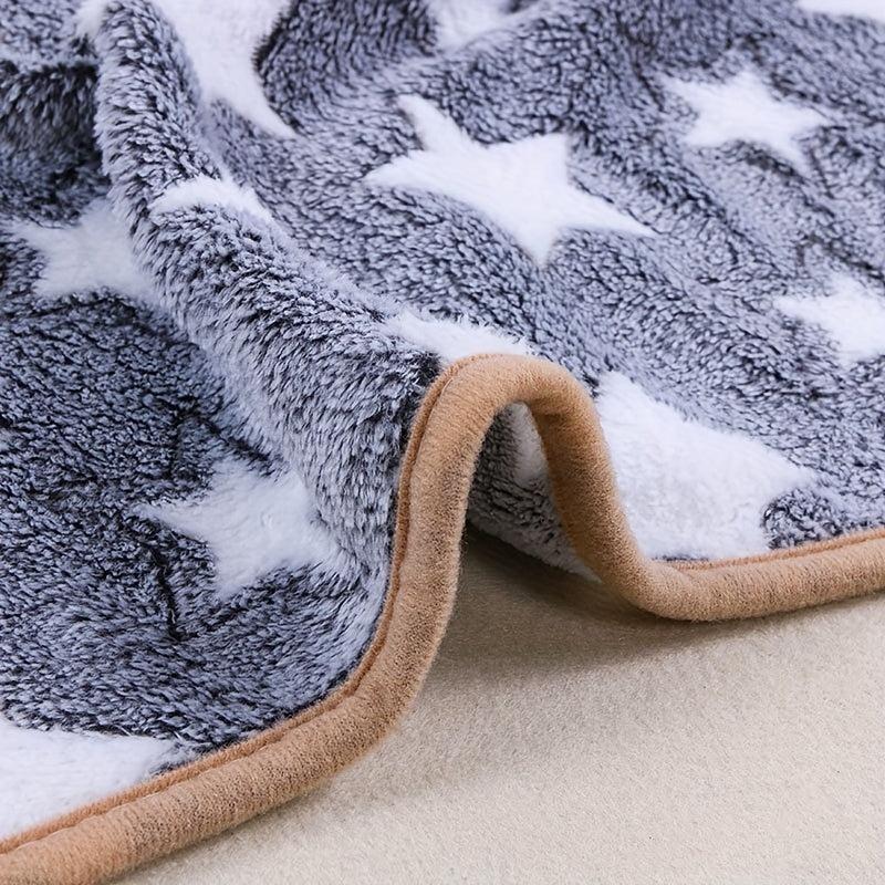 Summer Dog Blanket Breathable Cartoon Grey Bone Print Pet Blanket