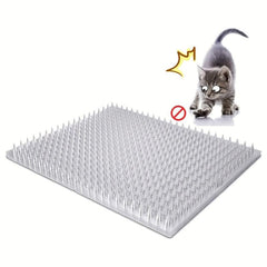 8pcs Plastic Cat Repellent Mat Anti Cat Scratch Mat Indoor Outdoor