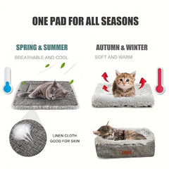Self Warming Cat Dog Bed Mat Extra Warm Thermal Pet Pad Indoor Outdoor