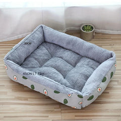 Rectangular Soft Cat Nest Thickened Warm Cat Sofa Bed Mat Cat Cushion Nest