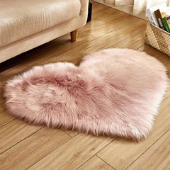 Heart Shaped Cozy Pet Bed Blanket Soft Plush for Dogs Cats Light Pink