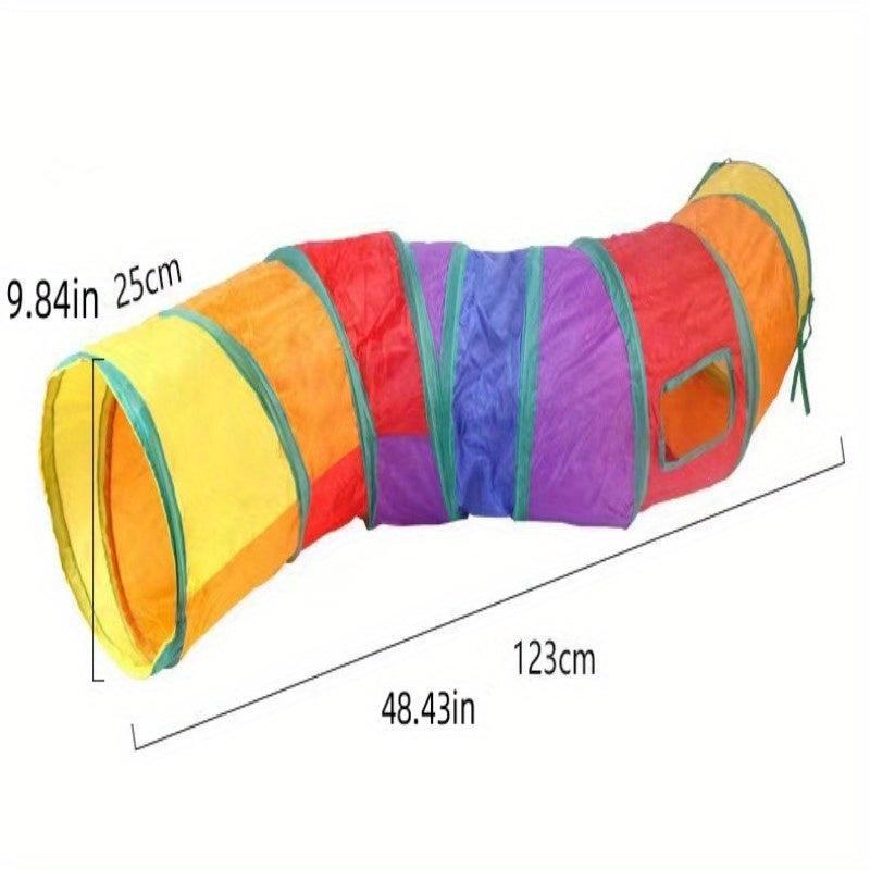 Foldable Cat Tunnel With Ball Kitten Toy