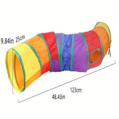 Foldable Cat Tunnel With Ball Kitten Toy