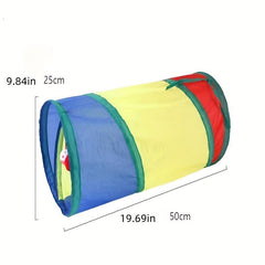 Foldable Cat Tunnel With Ball Kitten Toy