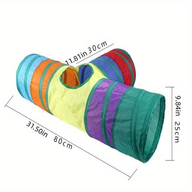 Foldable Cat Tunnel With Ball Kitten Toy