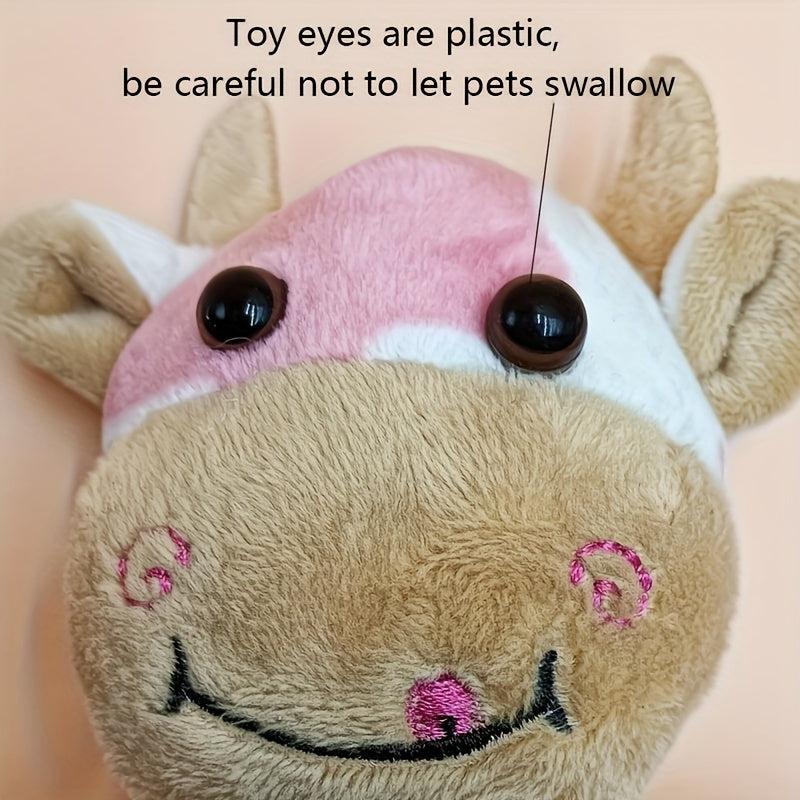Cow Pet Chew Toy Stuffed Animal Plush Toy for Dogs
