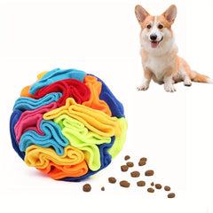 Pet Ball Toy Interactive Sniffing Food Leaking Chew Squeaky Toy