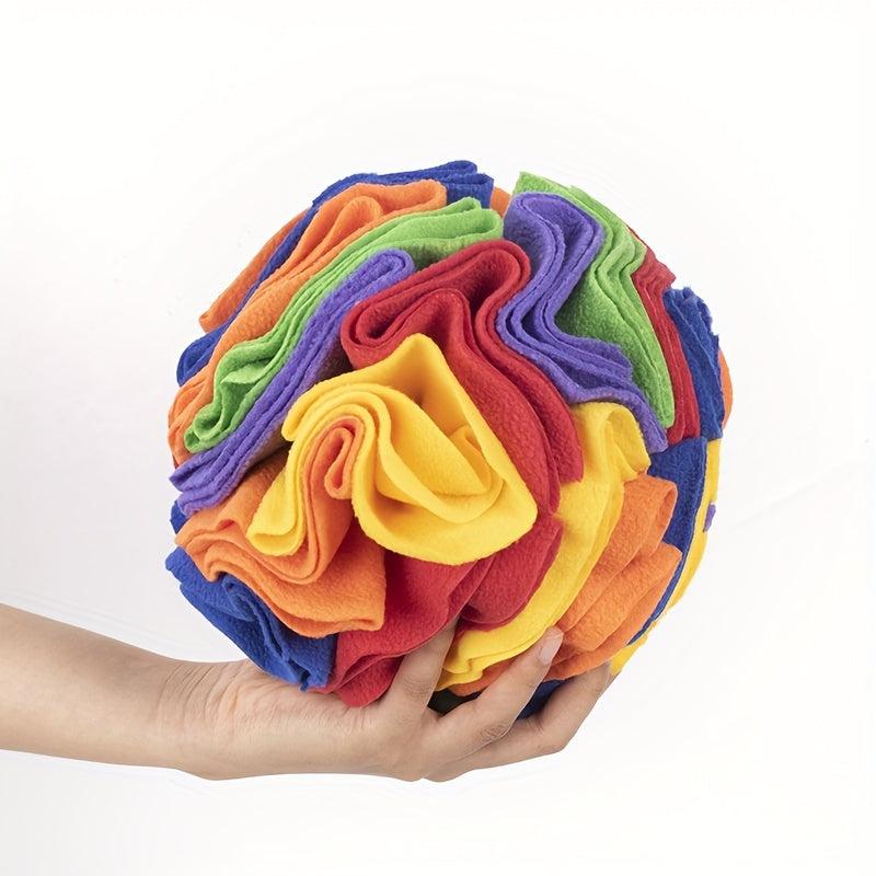 Pet Ball Toy Interactive Sniffing Food Leaking Chew Squeaky Toy