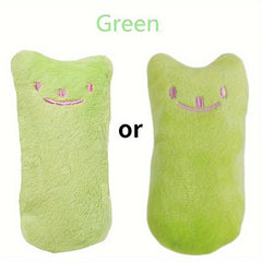 Fluffy Stuffed Kitten Teething Toy Plush Cat Chew Toy