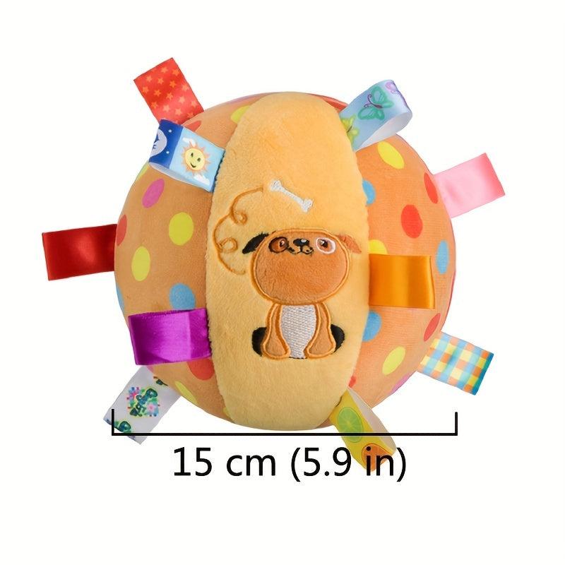 Plush Football Pet Toy w/ Straps Dog Chewing Ball Toy
