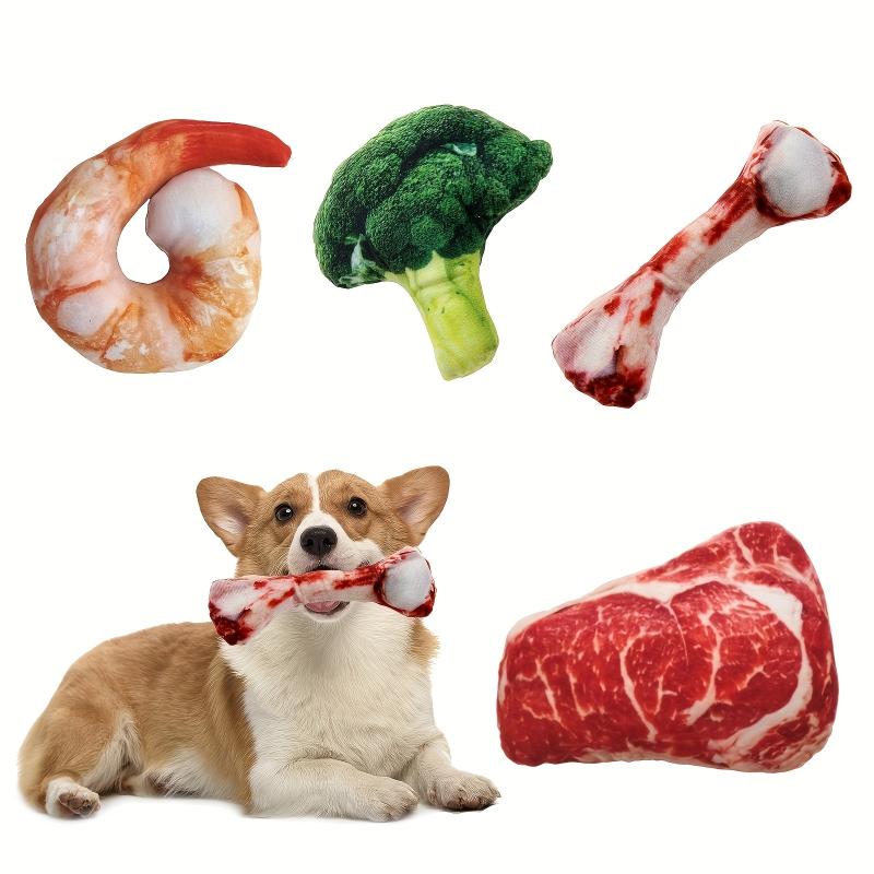 Durable Squeaky Plush Dog Toy for Teeth Grinding