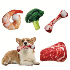 Durable Squeaky Plush Dog Toy for Teeth Grinding