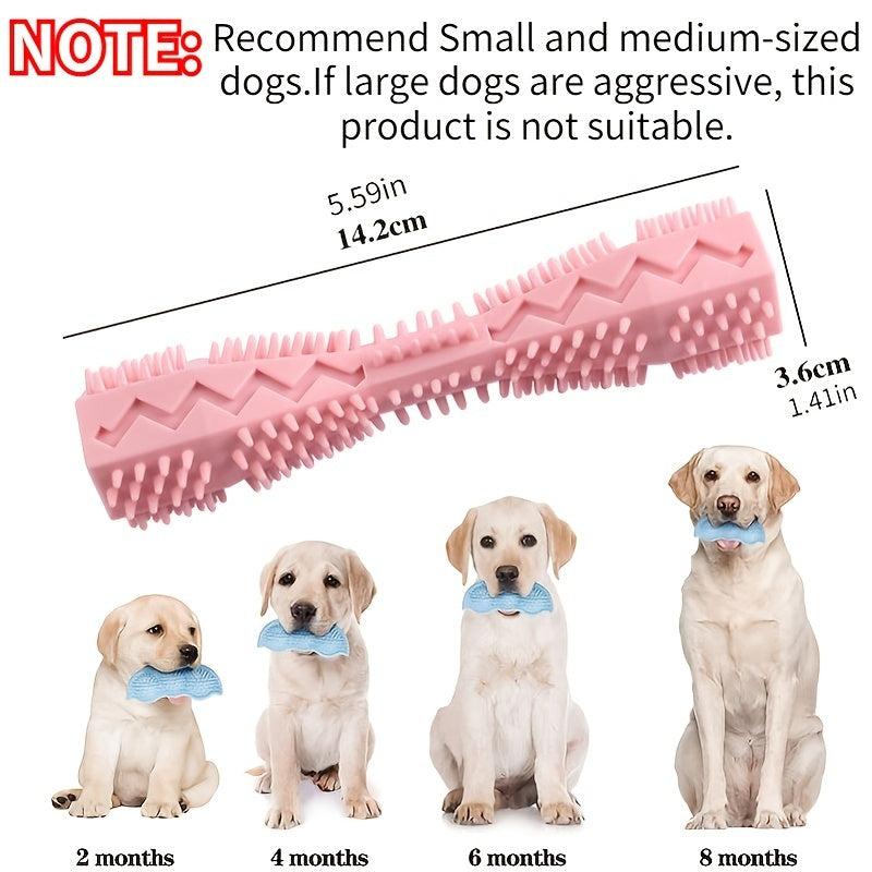 Durable Dog Toothbrush Toy for Interactive Cleaning & Chewing