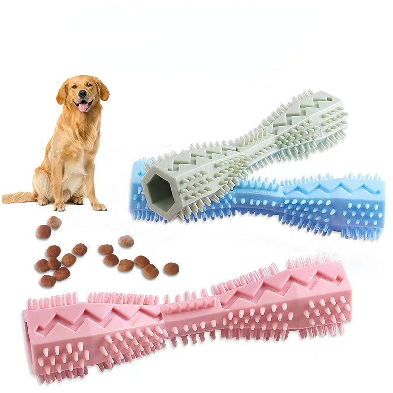 Durable Dog Toothbrush Toy for Interactive Cleaning & Chewing