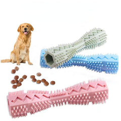 Durable Dog Toothbrush Toy for Interactive Cleaning & Chewing