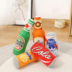 Interactive Dog Chew Toy Durable Plush Squeaker for Teeth Grinding
