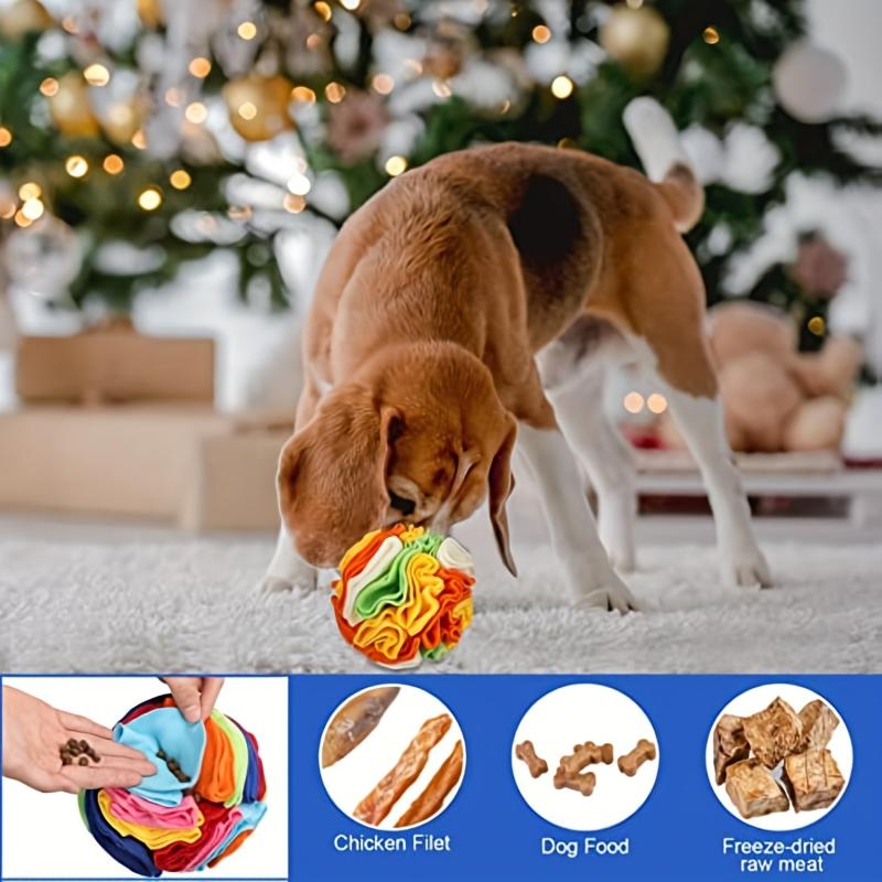 Interactive Sniffing Ball Toy for Dogs | Food Leaking Chew Squeaky Toy