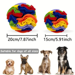 Interactive Sniffing Ball Toy for Dogs | Food Leaking Chew Squeaky Toy