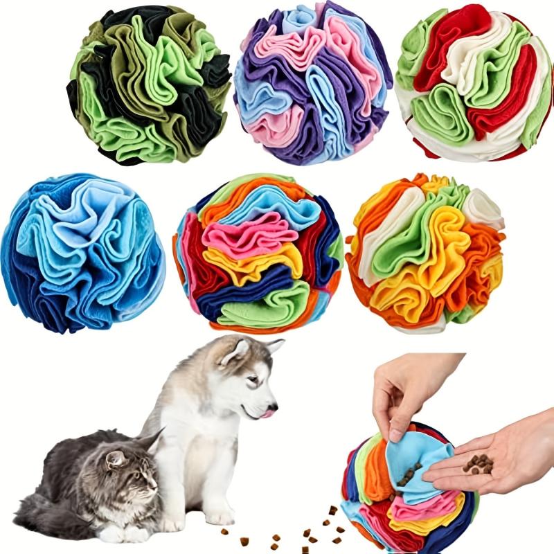 Interactive Sniffing Ball Toy for Dogs | Food Leaking Chew Squeaky Toy