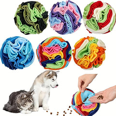 Interactive Sniffing Ball Toy for Dogs | Food Leaking Chew Squeaky Toy