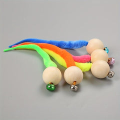 Interactive Cat Worm Toy with Bell for Kittens