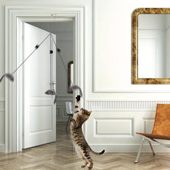 2pcs Hanging Cat Toy For Interactive Teasing