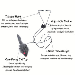 2pcs Hanging Cat Toy For Interactive Teasing
