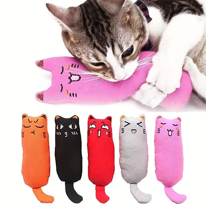 Cat Mint Toy Cotton Fabric Bite Resistant Teeth Grinding Toy