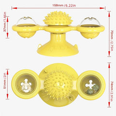 Interactive Windmill Cat Toy w/ LED Light