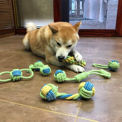 Teeth Cleaning Rope Knot Pet Toy Dog Chew Durable Toy For Cat And Dog