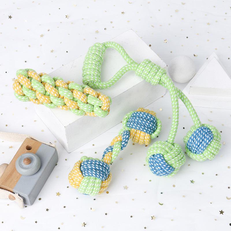 Teeth Cleaning Rope Knot Pet Toy Dog Chew Durable Toy For Cat And Dog