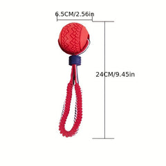 Durable Dog Chew Toys Knot Cotton Rope with TPR Balls